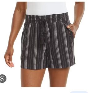 Briggs New York Women's Linen Blend Pull-On Shorts